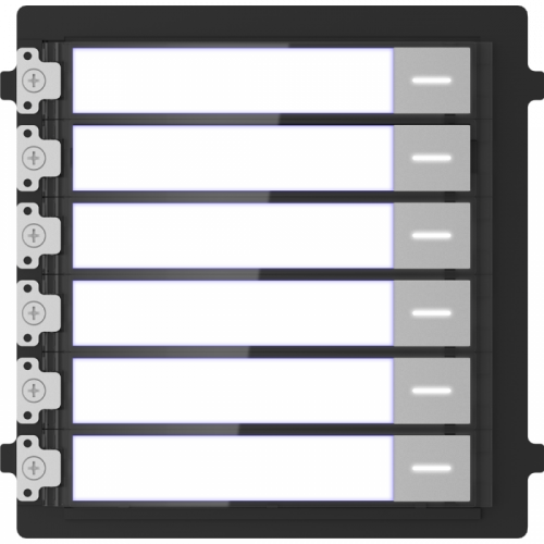 Модуль Hikvision DS-KD-KK на 6 абонентов с подсветкой