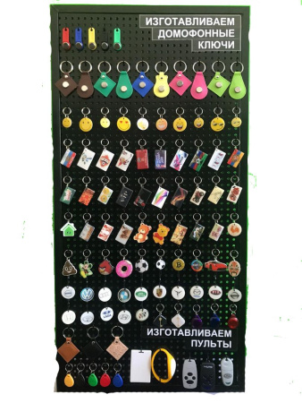 Стенд "бизнес старт" перфорированный с ключами