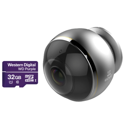 Камера EZVIZ C6P + Карта памяти WD Purple (WiFi) видеонаблюдения