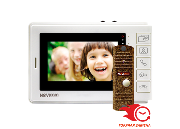 Комплект Novicam SMILE 7 KIT видеодомофона