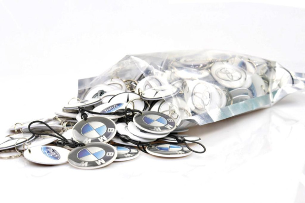 Комплект заготовки RFID (H2) "Марки авто -100" для домофона 125KHz