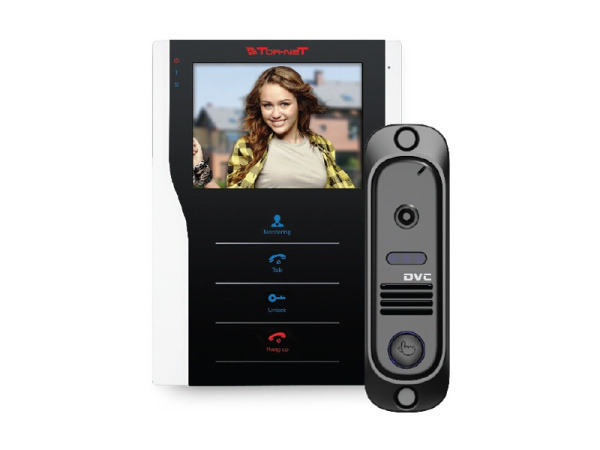 Видеодомофон Tor-net TR-35 WB/412Si (серебро, черный)