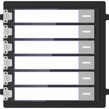 Модуль Hikvision DS-KD-KK на 6 абонентов с подсветкой