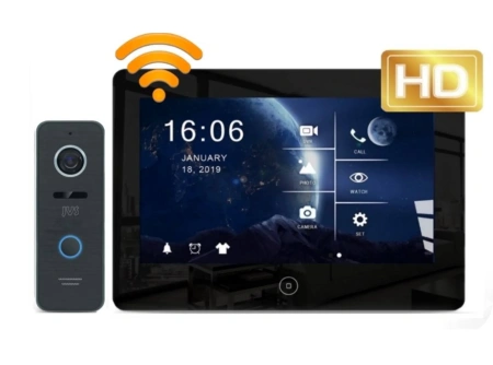 Видеодомофоны JVS Grant HD WiFi: White и Black
