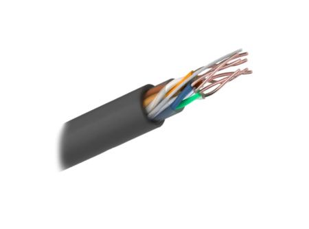 Кабель  SarmatT U/UTP-CAT5e 4 пары, медь (внешний), черный 305м