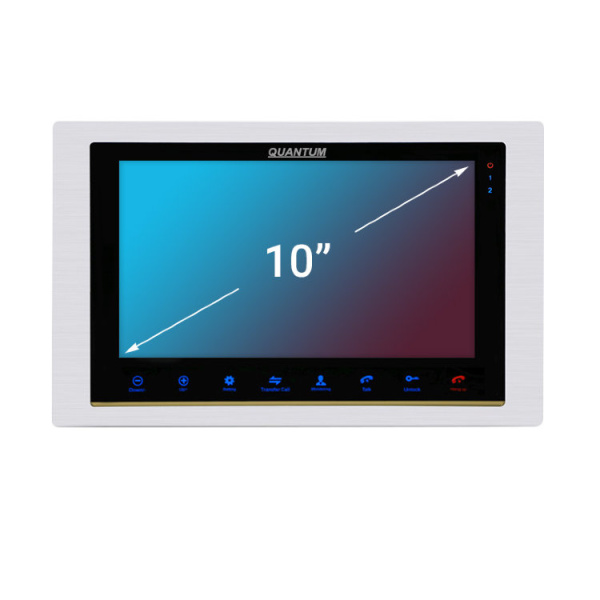 Монитор видеодомофона Quantum QM-A100 AHD (черный, золото, серебро)