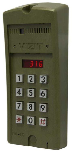 Блок вызова домофона Vizit БВД-316 F