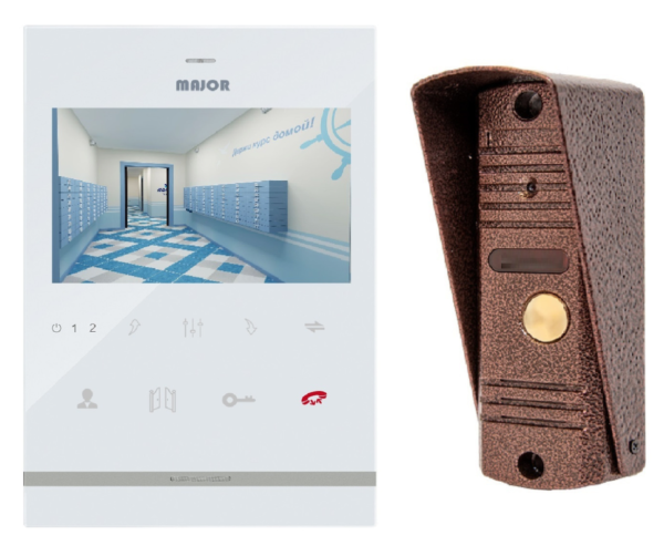 Комплект Major SOLO и панель Major Classic видеодомофона