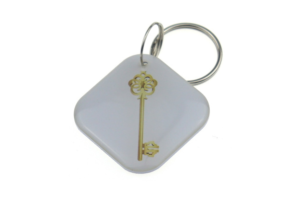 Заготовка RFID (H2) "золотой ключ" брелок
