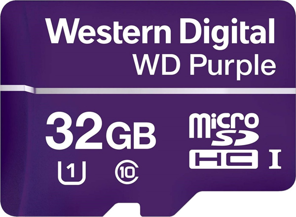 Карта MicroSDHC-карта Western Digital WDD032G1P0C памяти для видеонаблюдения