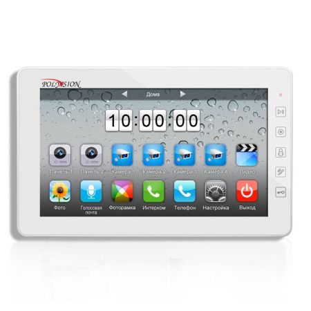 Монитор Polyvision PVD-10L v.7.1 (белый) видеодомофона