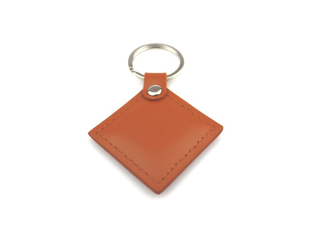 Заготовка RFID (H2) ромб коричневая кожа