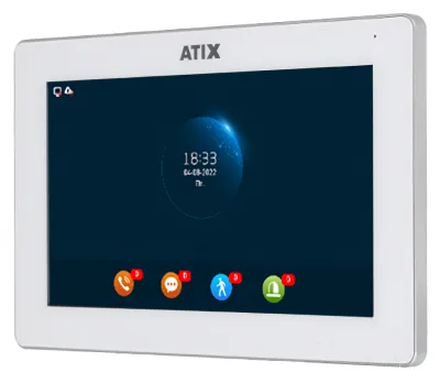 Монитор Atix AT-I-M721F/IW видеодомофона