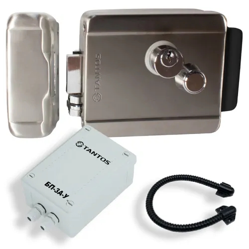 Комплект электромеханического замка Tantos TS-EL2369 Classic + уличный блок питания