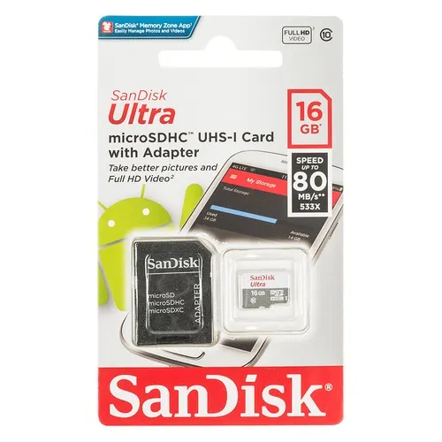 Карта памяти micro SD 16GB
