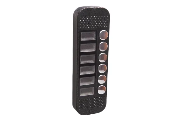 Аудиопанель JSB Systems JSB V086K (медь, серебро, бронза, черный, белый, серый, золото, синий) вызывная на 6 абонентов для домофона (без видеомодуля)