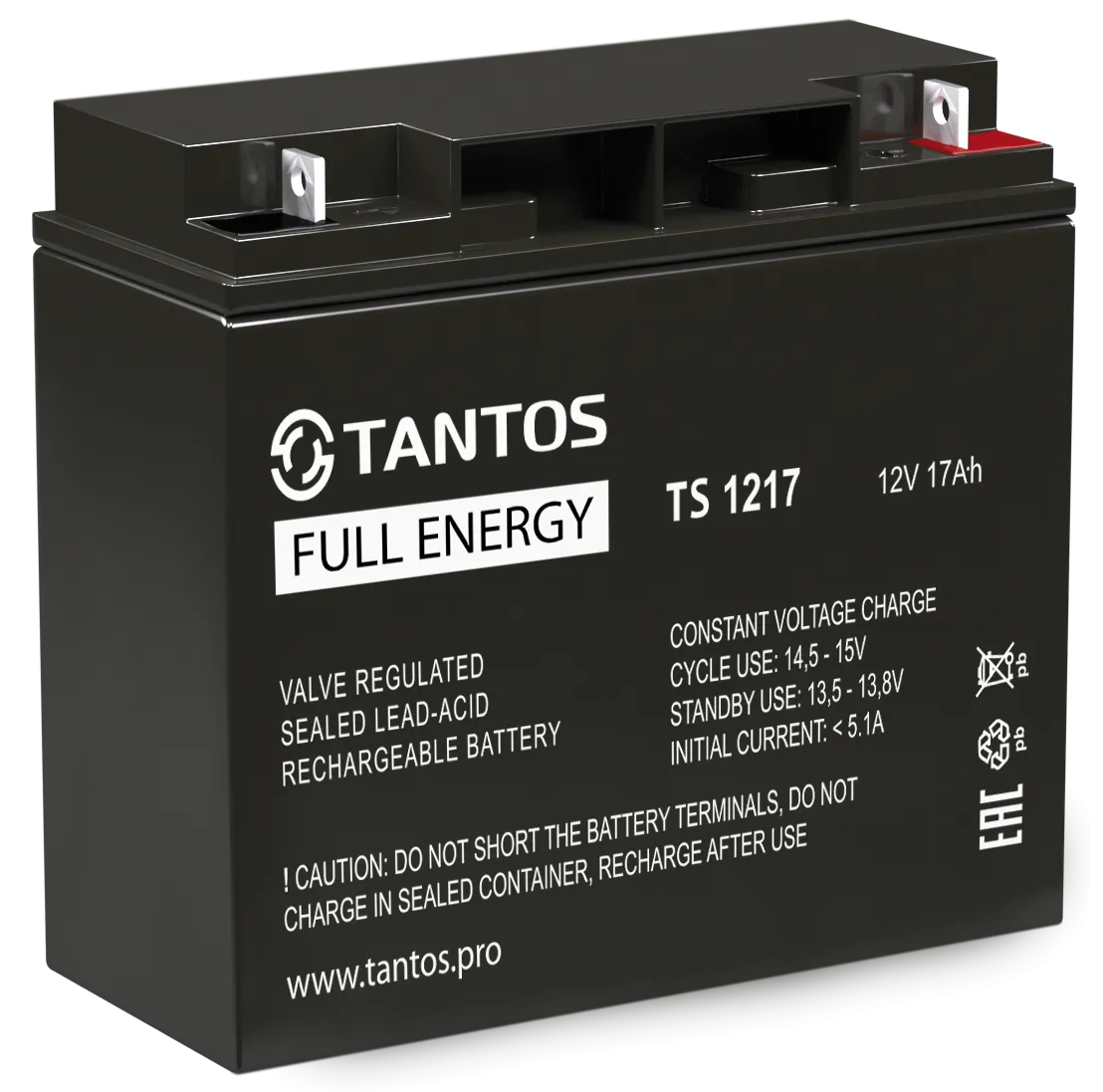 Аккумулятор Tantos 12В 17 А∙ч (TS 1217)